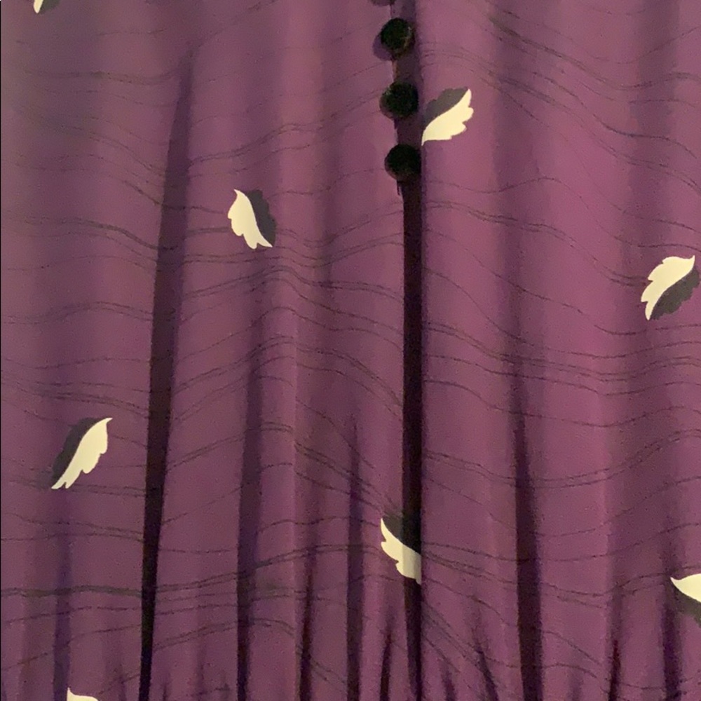 Juicy Couture 0 Feather plum dress - Picture 2 of 9